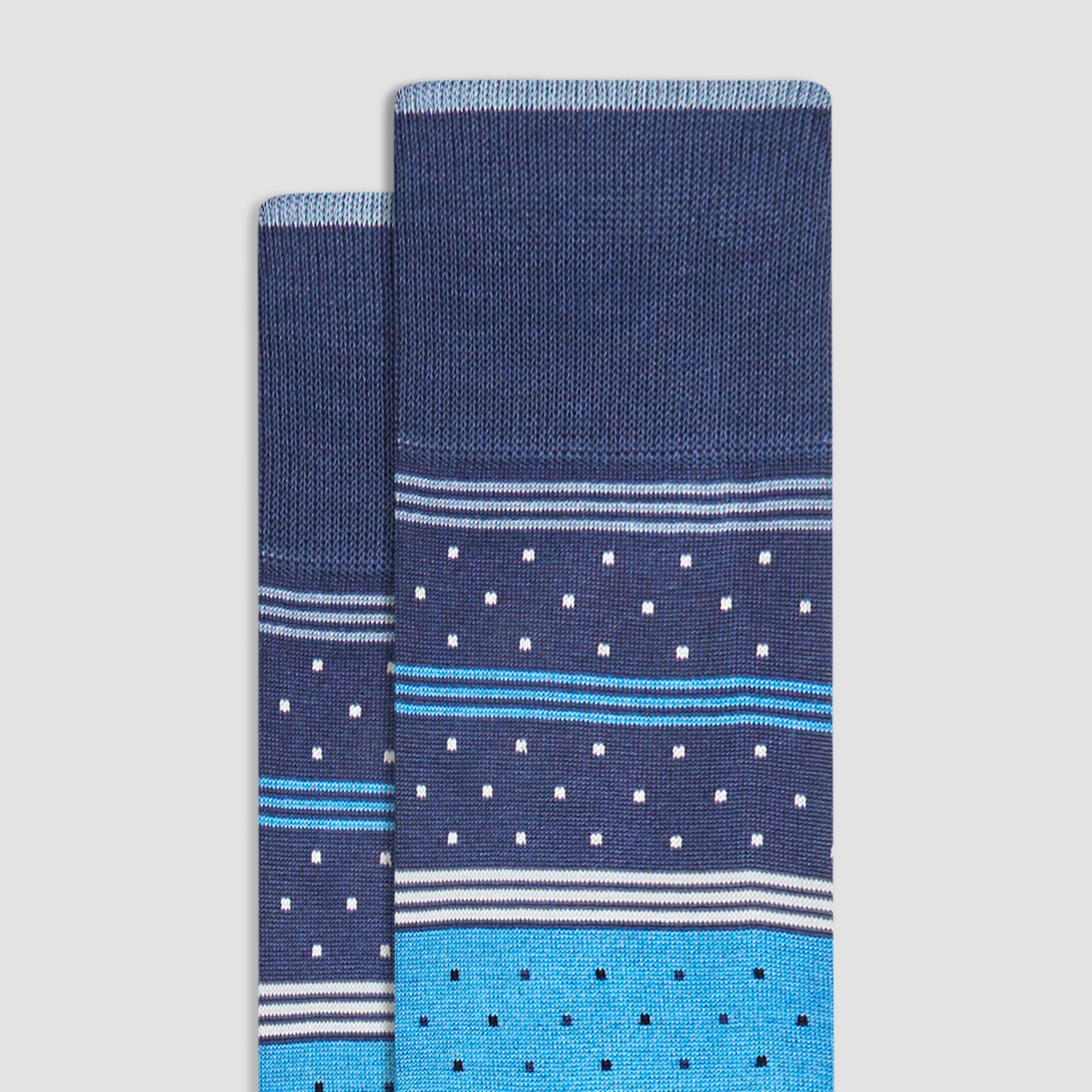 Dotted Stripes Mid-Calf Socks