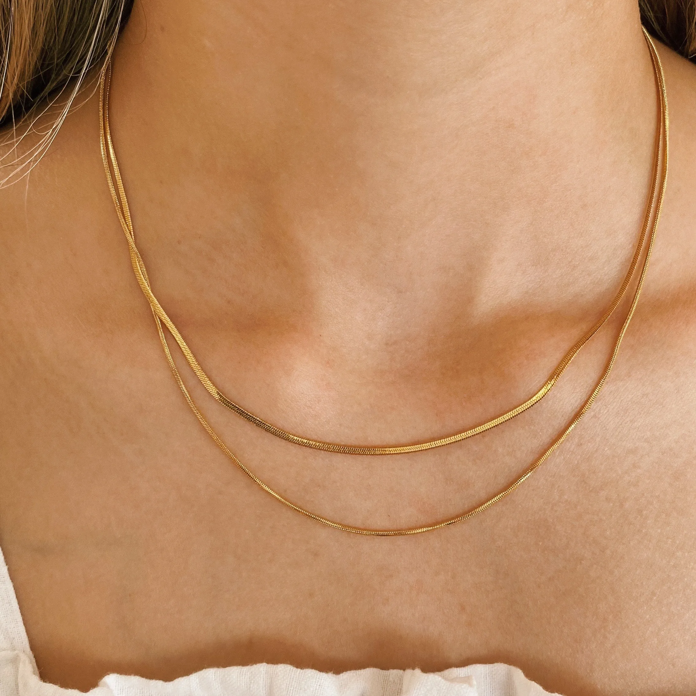 Double Layer Jagger Necklace - Water & Tarnish Proof