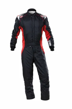 Driving Suit - ADV-TX Series - 1-Piece - SFI 3.2A/5 - Multi-Layer - Fire Retardant Fabric - Black / Red - Small - Each