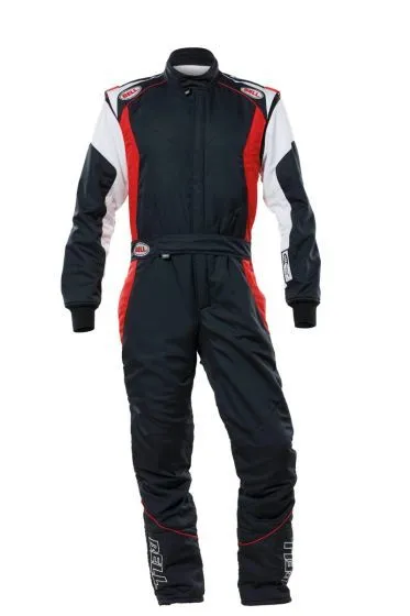 Driving Suit - PRO-TX Series - 1-Piece - SFI 3.2A/5 - Multi-Layer - Fire Retardant Fabric - Black / Red - 2X-Large - Each