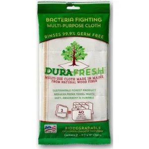 DuraFresh Bacteria Fighting Multi-Purpose Cloth (2 pack)