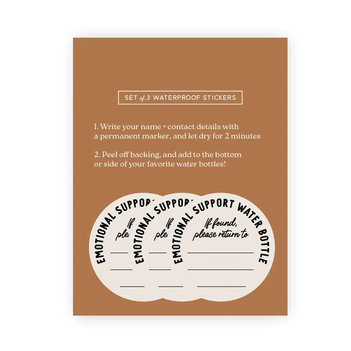 Emotional Support Sticker (Set of 3)