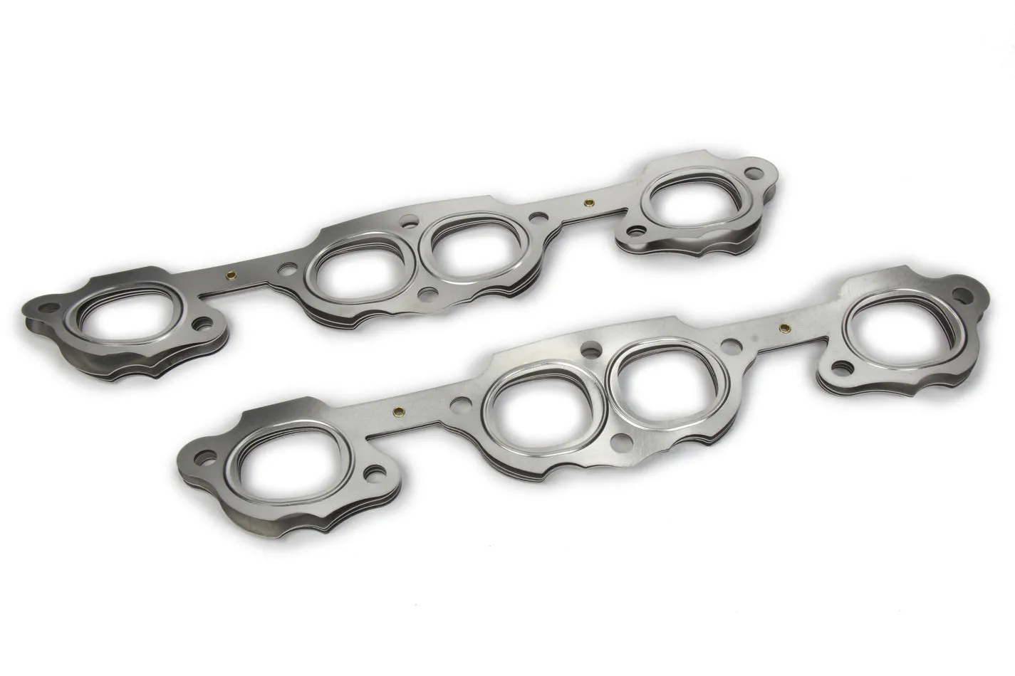 Engine & Accessories Header / Manifold Gasket - 1.50 x 1.60 in Square Port - Multi-Layer Steel - Chevy SB2 - Pair