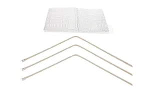 Engine & Accessories Shield - Cat Armor - 1/4 in Thick x 8 in Wide x 12 in Long - 1800 Degrees - Locking Ties Included - Aluminized Multi-Layer Cloth - Each