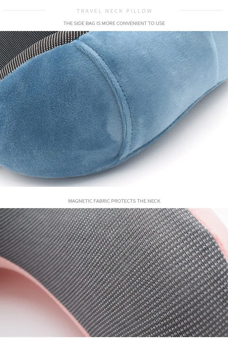 Ergonomic Memory Foam Travel Neck Pillow kit