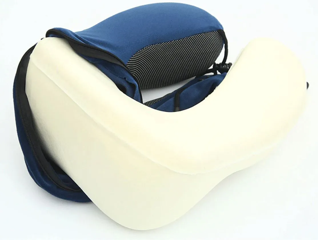 Ergonomic Memory Foam Travel Neck Pillow kit