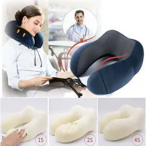 Ergonomic Memory Foam Travel Neck Pillow kit