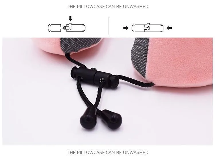 Ergonomic Memory Foam Travel Neck Pillow kit
