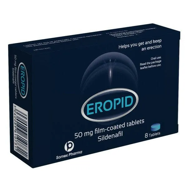 EROPID sildenafil small blue tablets (8 Tablets)