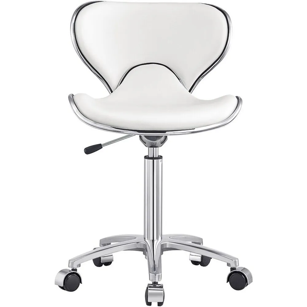 Esperto Stool - WHITE / 16.5" - 23.75" Adjustable Seat Height by DIR Salon Furniture