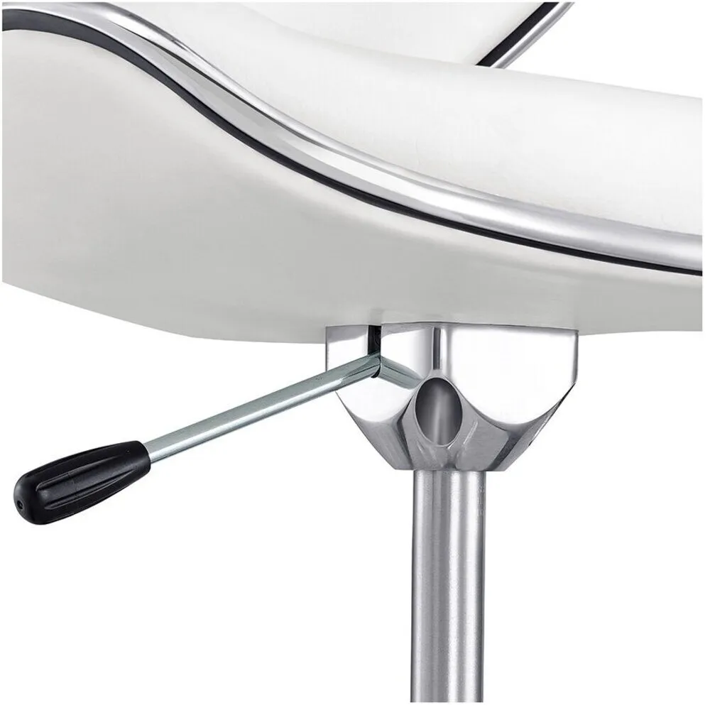 Esperto Stool - WHITE / 16.5" - 23.75" Adjustable Seat Height by DIR Salon Furniture
