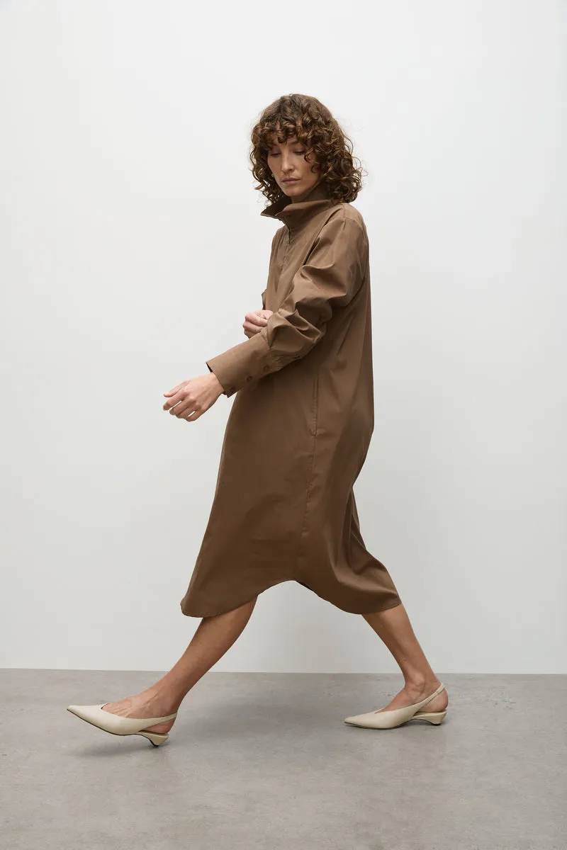 F65 3346 HALF ZIP DRESS