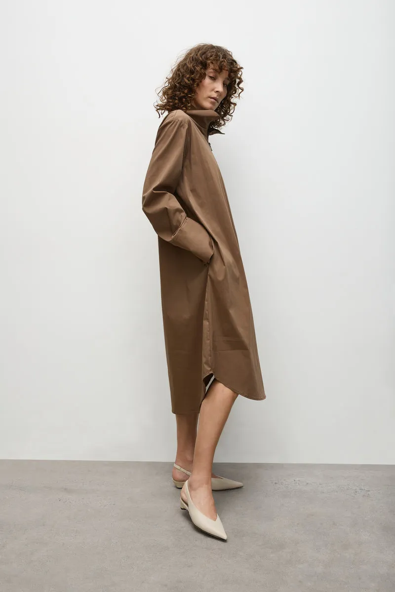 F65 3346 HALF ZIP DRESS