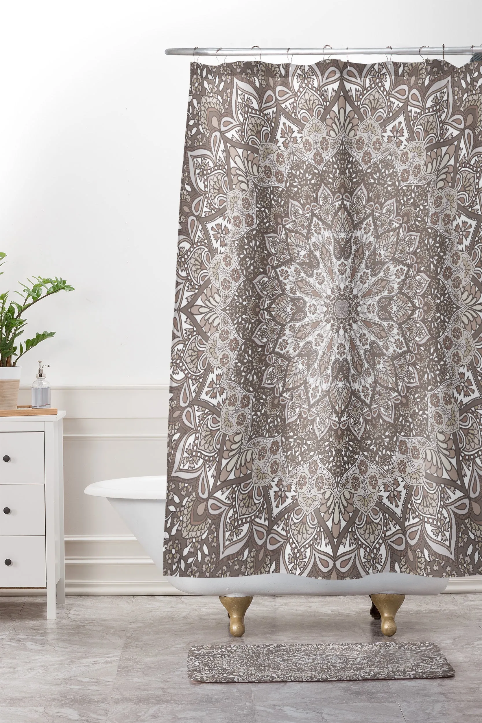 FARAH NEUTRAL MEMORY FOAM BATH MAT