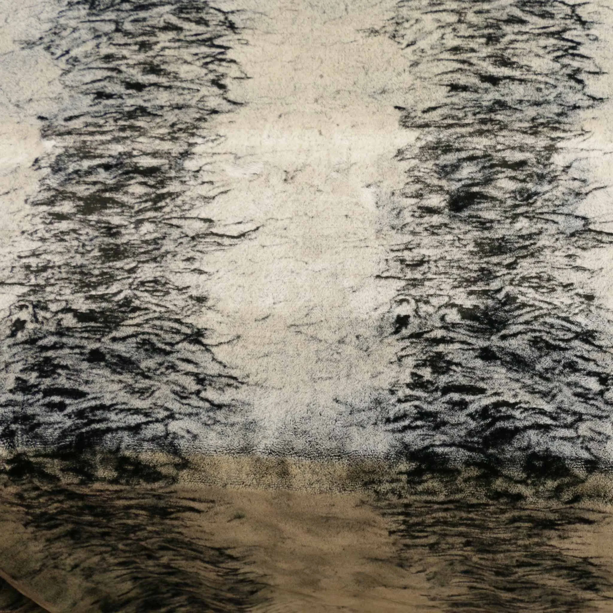 Faux Fur Fabric - Wolf fur design