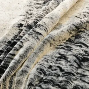 Faux Fur Fabric - Wolf fur design