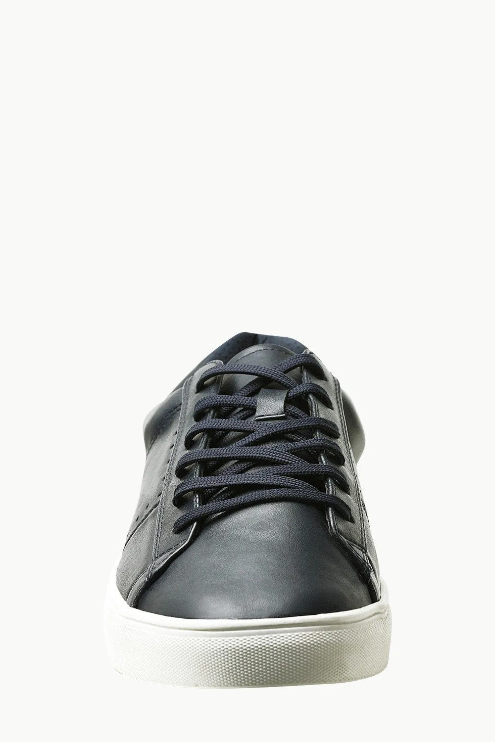 Faux Leather Lace Up Plimsolls