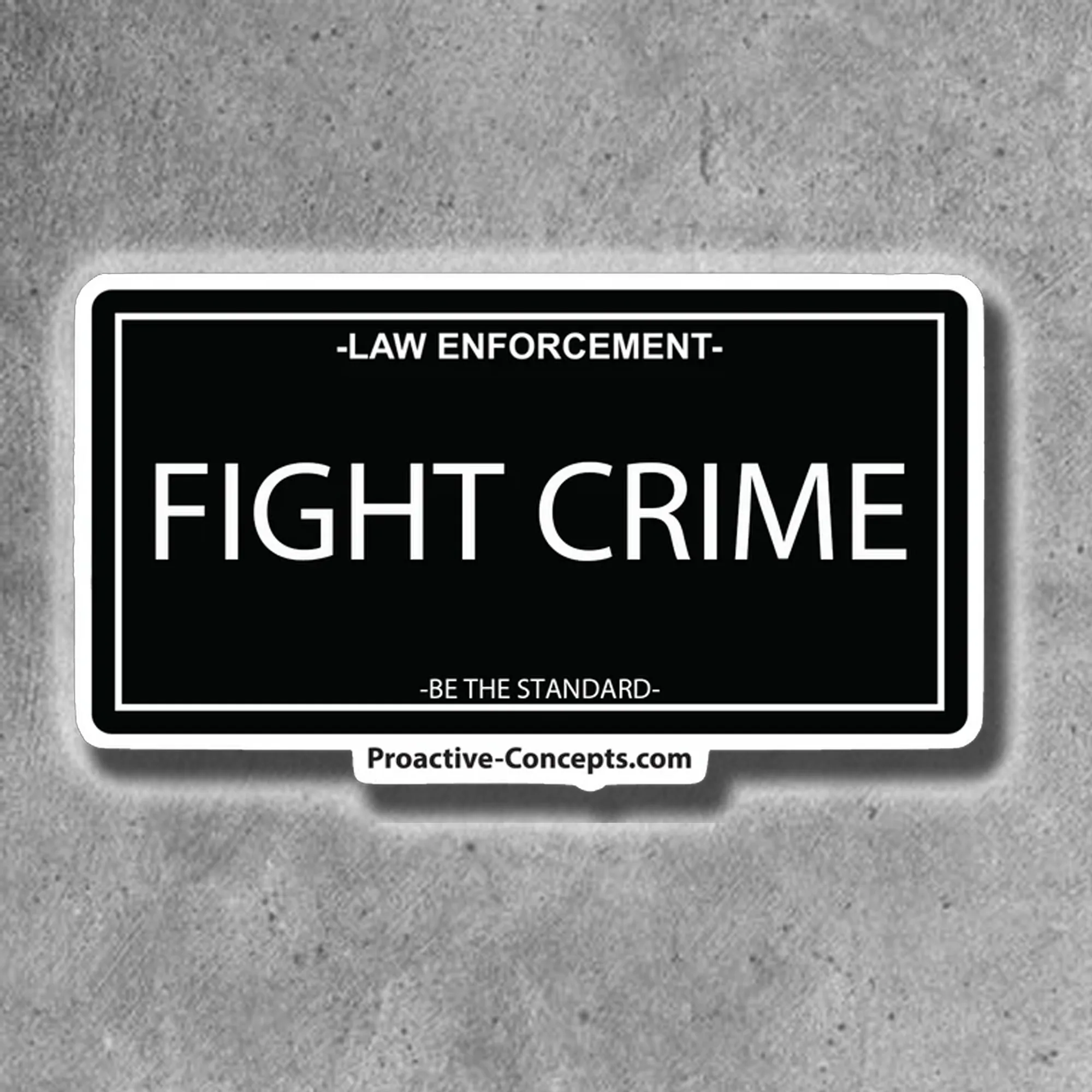 Fight Crime - LP Sticker