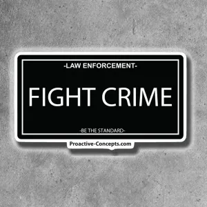 Fight Crime - LP Sticker