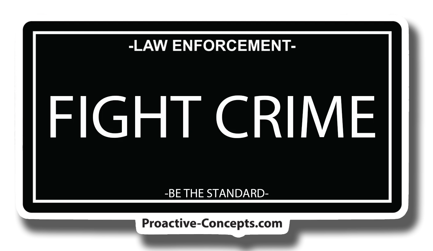 Fight Crime - LP Sticker