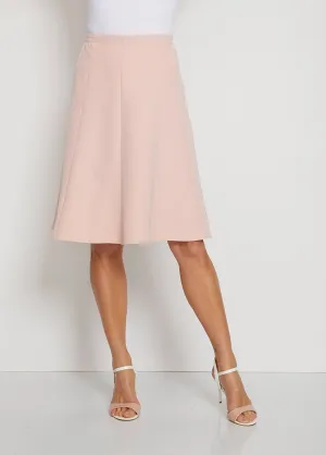 Flared skirt in stretch fabric