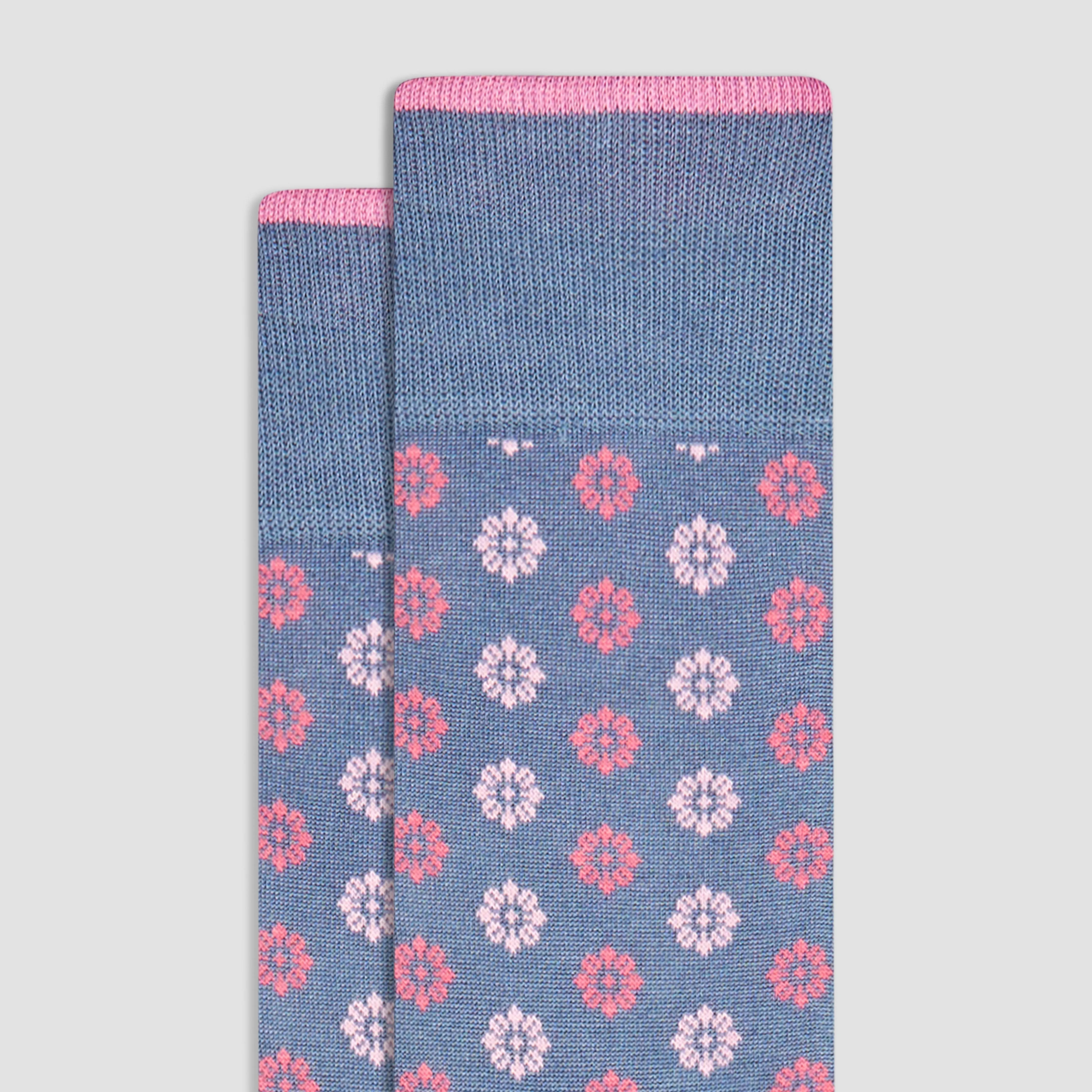 Floral Mid-Calf Socks