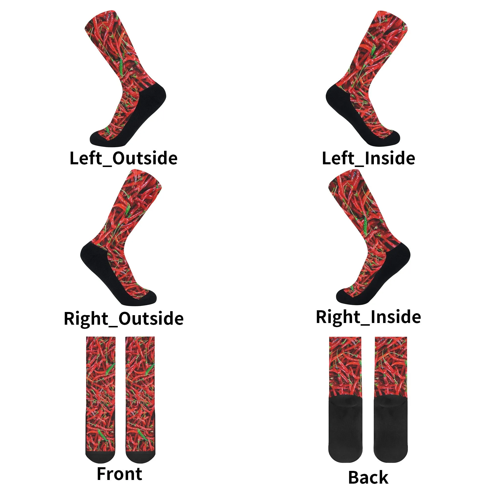 Garden Fresh Socks: Chili Pepper