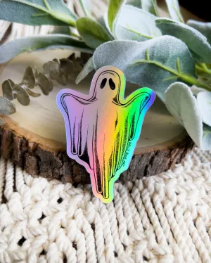 Ghosty Holographic Sticker