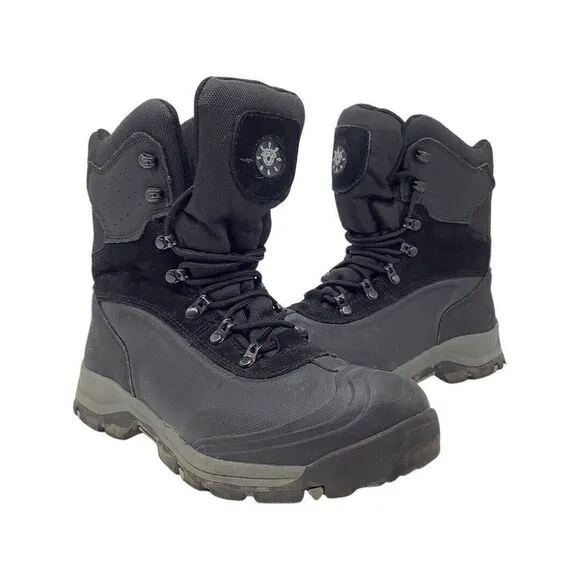 Globalwin Boot M1586-2 Mens 10 Black/Grey