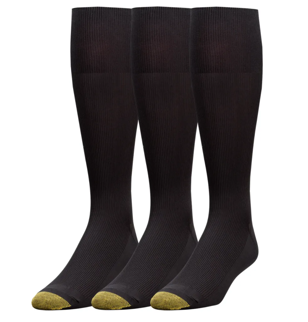 Gold Toe Metropolitan Over The Calf Sock - Black