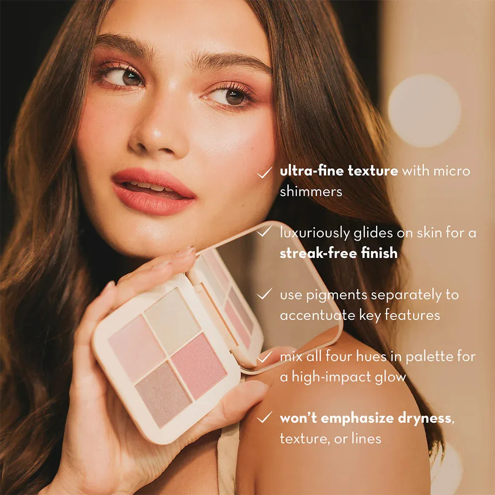 Happy Skin Off Duty Highlighting Face Palette - Honeymoon Glow