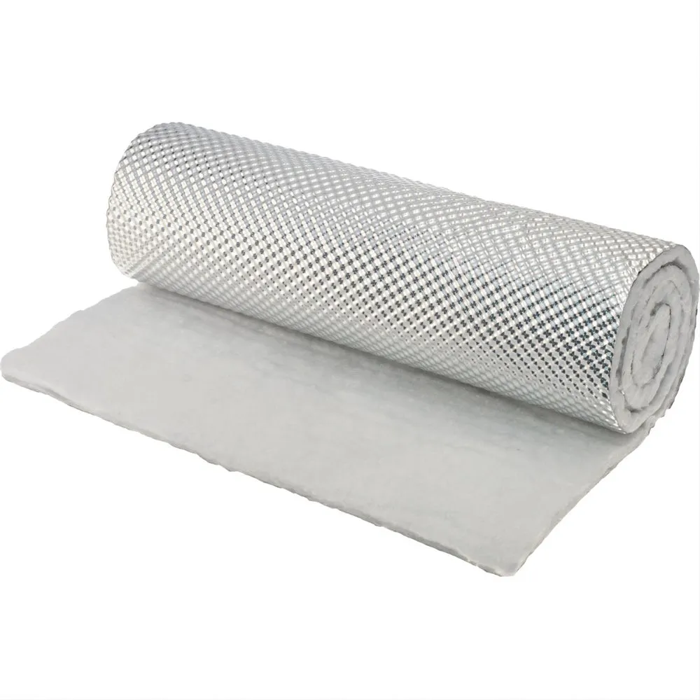 Heat Shield - HeatShield Armor - 1/4 in Thick x 12 in Wide x 2 ft Long - 1800 Degrees - Aluminized Multi-layer Cloth - Each