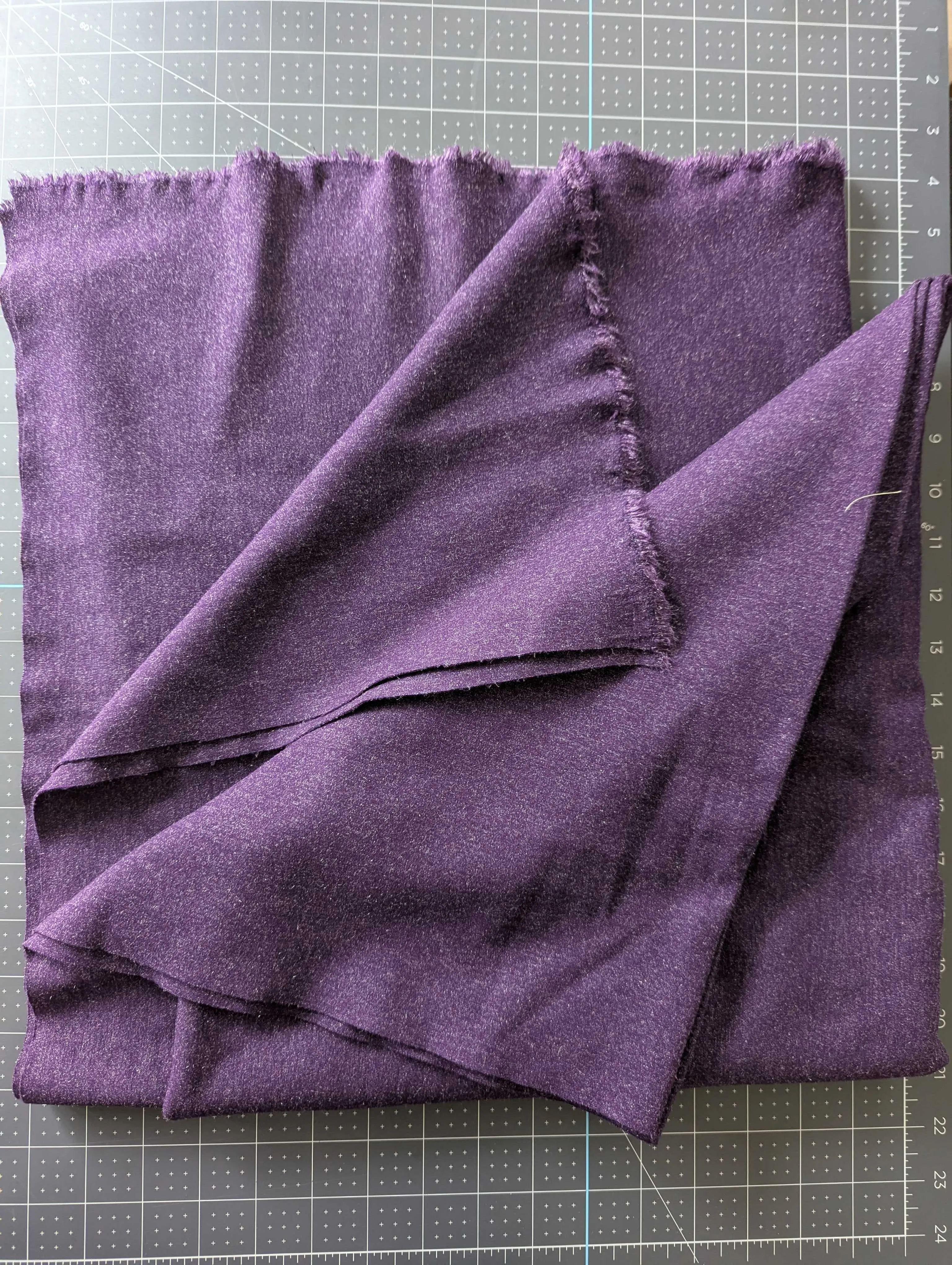 Heavy Purple Stretch Fabric with Silver Threads