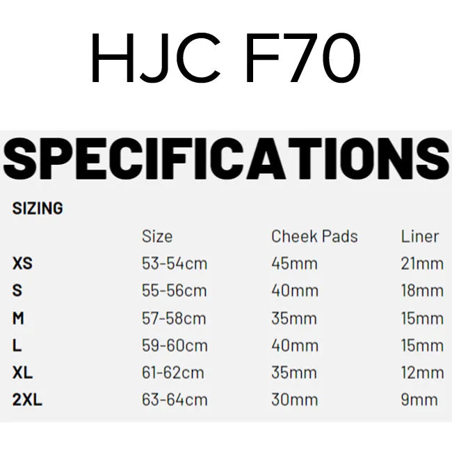 HJC F70 - Carbon