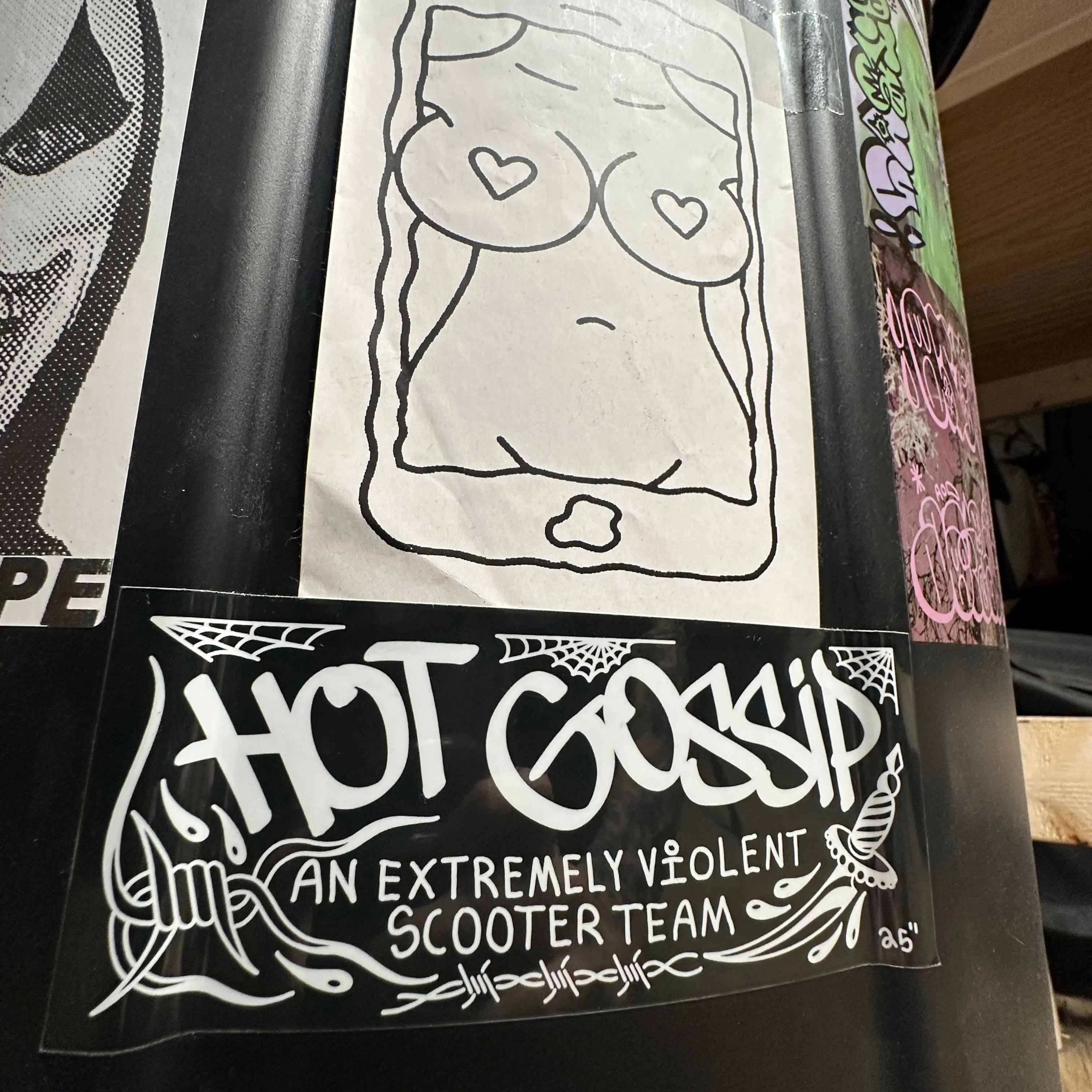 HOT GOSSIP EXTREMELY VIOLENT STICKER