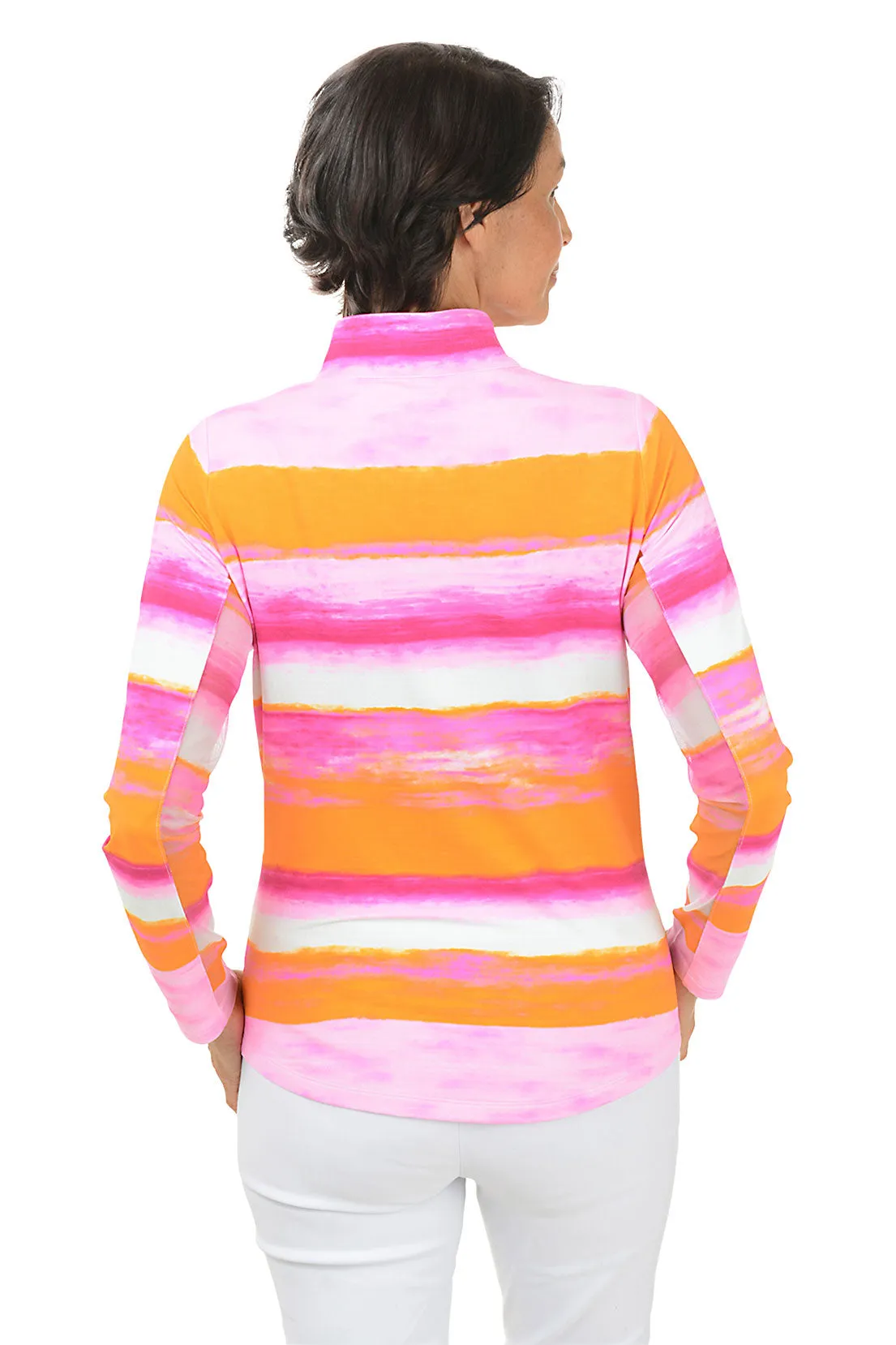 Hot Pink Amy Watercolor UPF50  Sun Shirt