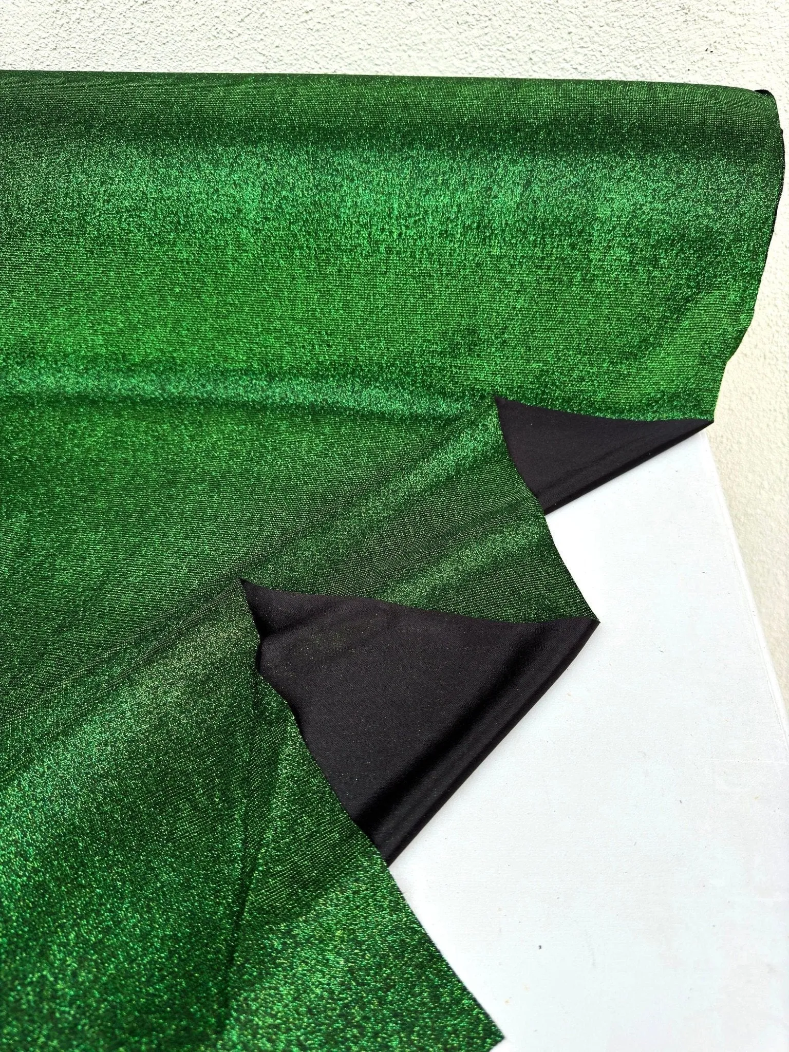 Hunter Green Metallic Foam Lurex