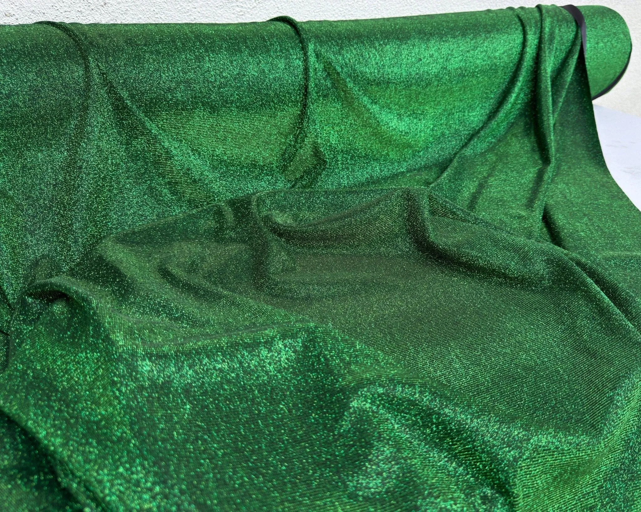 Hunter Green Metallic Foam Lurex