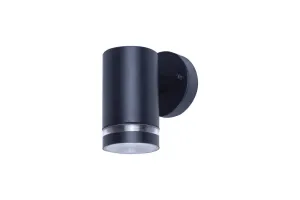 Integral ILDED039 Outdoor Stainless Steel Down GU10 IP65 Wall Light Black