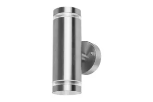 Integral ILDED041 Outdoor Stainless Steel Up And Down GU10 IP65 Wall Light Steel