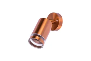 Integral ILDED055 Outdoor Stainless Steel Adjustable GU10 IP65 Wall Spotlight Copper