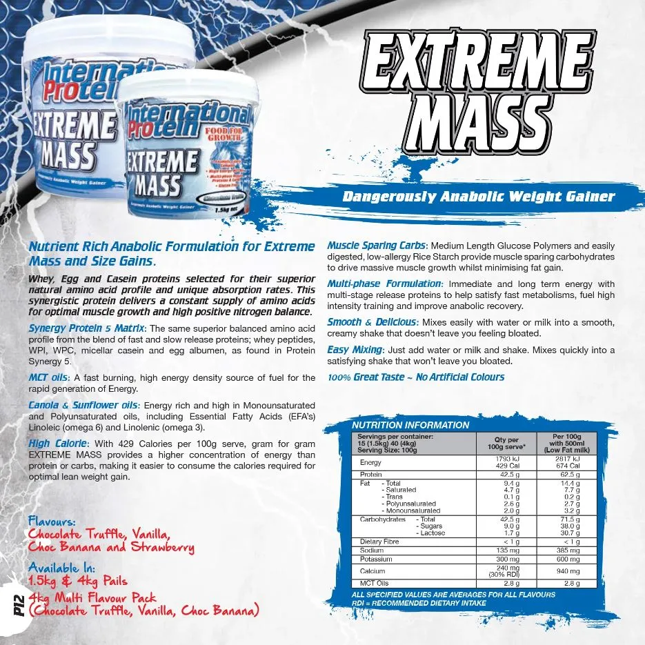 INTERNATIONAL PROTEIN EXTREME MASS 4KG