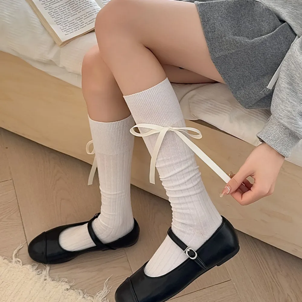 Japanese Girls Solid Color Socks