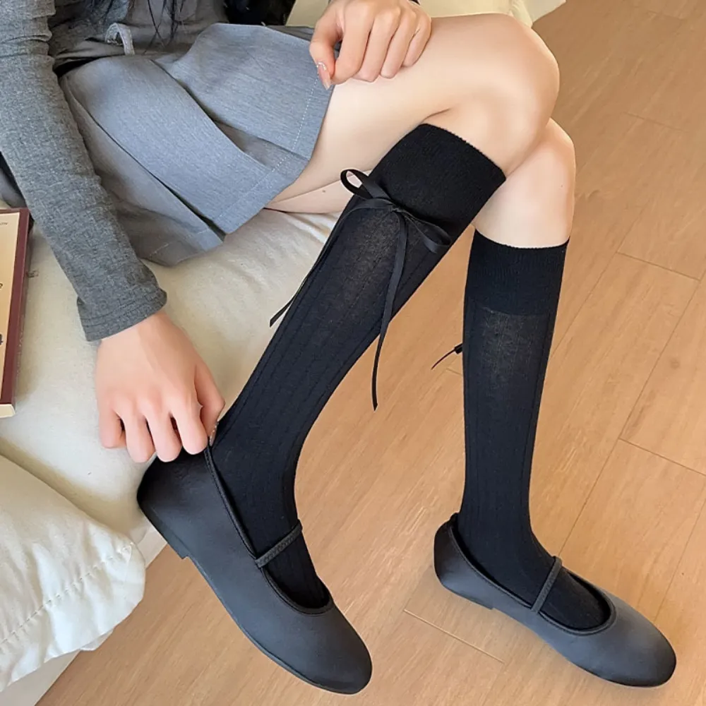 Japanese Girls Solid Color Socks