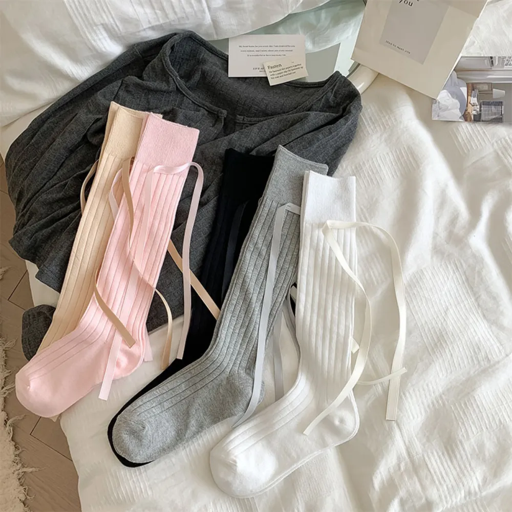 Japanese Girls Solid Color Socks