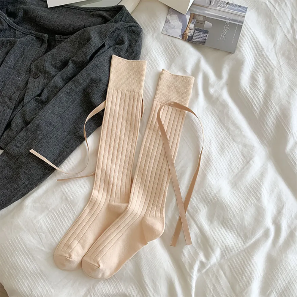 Japanese Girls Solid Color Socks