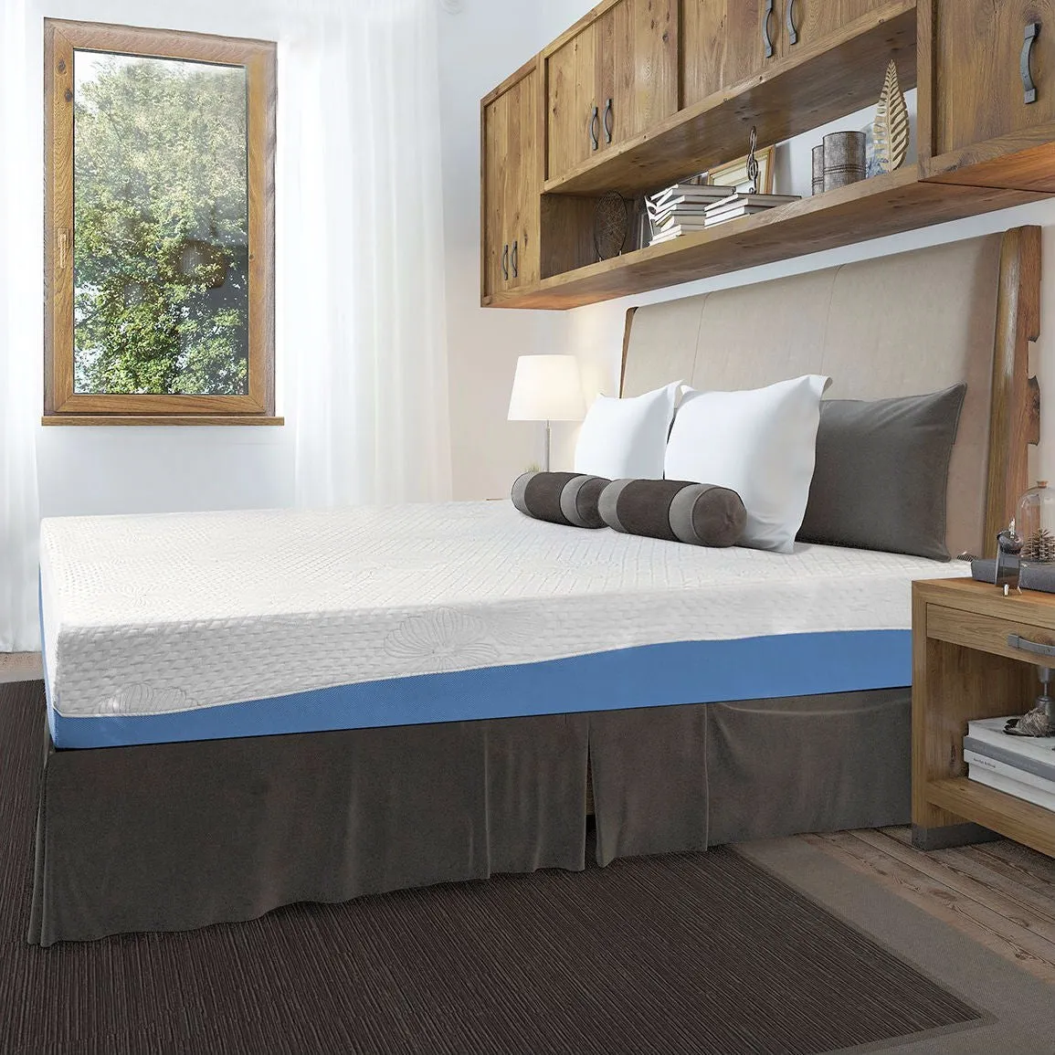 King size 10-inch Memory Foam Mattress with Gel Infused Comforter Layer