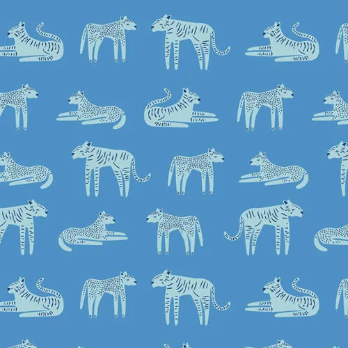 KNIT : Fierce Felines Cloud $19.49/Yard