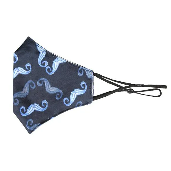 Kutehealth Designed Printed Washable Mouth Cover with 3Pcs 5 Layers Filters - I "MOUSTACHE" YOU A QUESTION