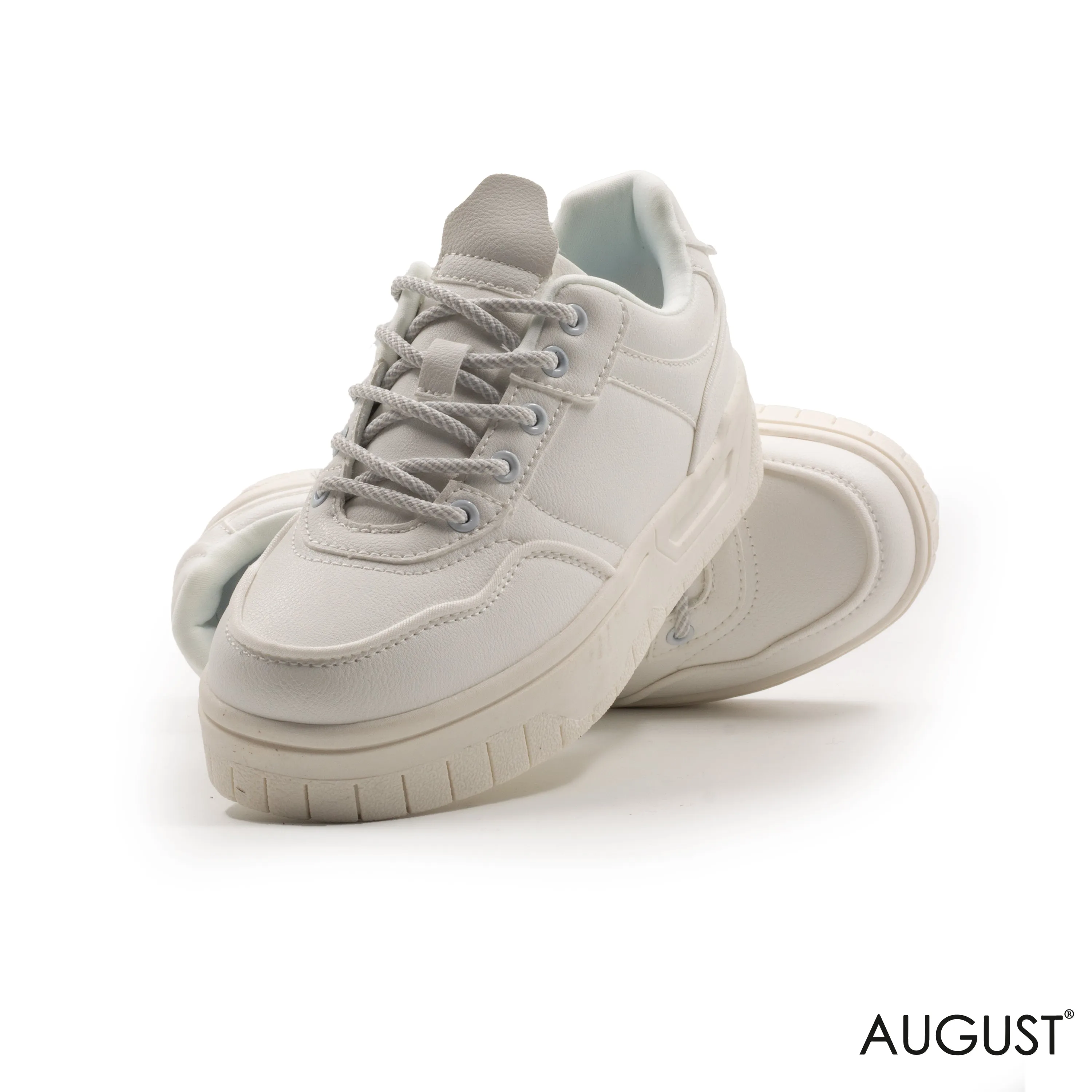 LEATHER SHOES RUBBER SOLE ,FABRIC LACES